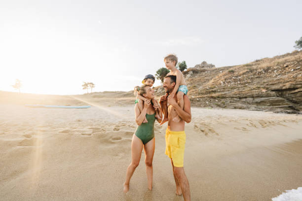 istock Four of us at the beach 1371787007