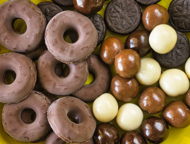 istock Delicious chocolates. Sweet dessert. 1371788106