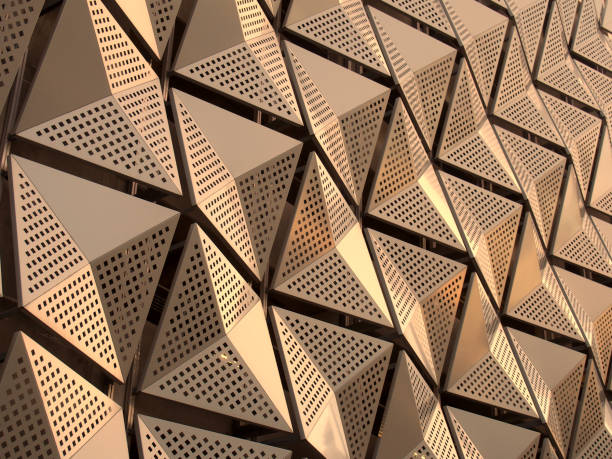 istock metallic geometric cladding or panels in copper and gold colors 1371793060