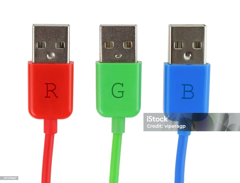 RGB Концепция - Стоковые фото USB-кабель роялти-фри