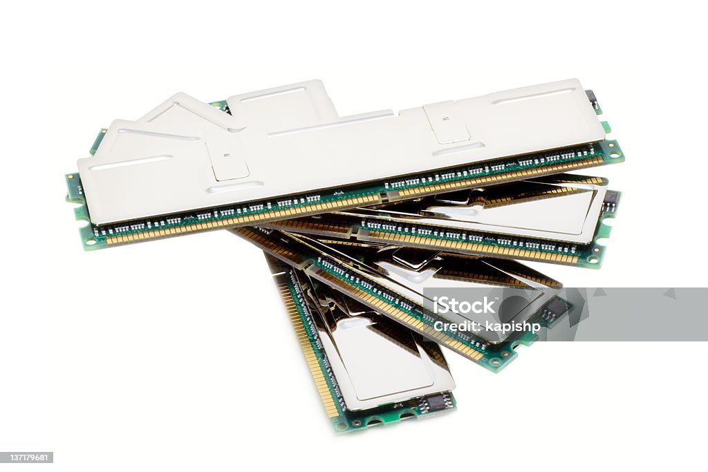 High-End-Computer-Speicher-Module (isolated on white - Lizenzfrei Freisteller – Neutraler Hintergrund Stock-Foto