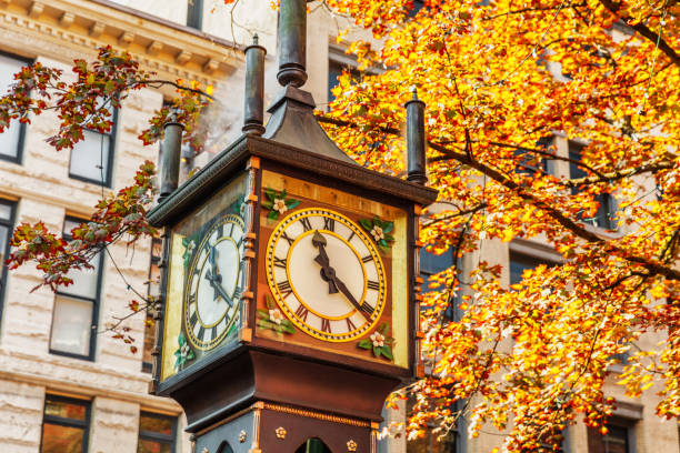 Steam Clock in Gastown District, Vancouver, BC British Columbia, Canada stock photo