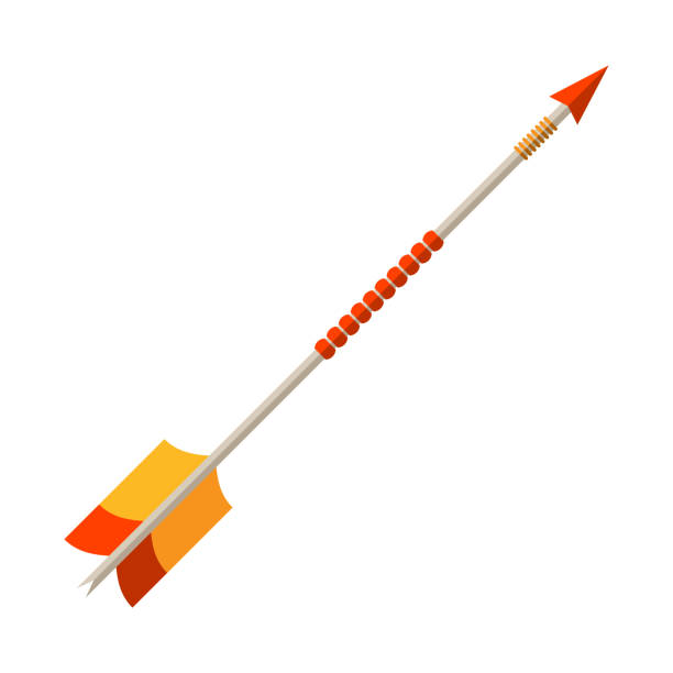 istock Illustration of american indians arrow. Ethnic image in native style. 1371799425