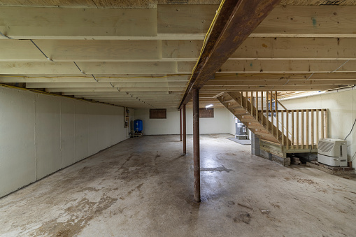 Interior of a residential house ready for sale and relocation