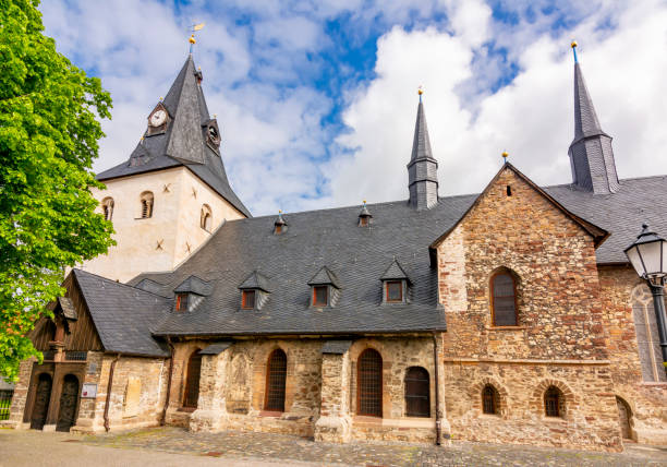 istock Medieval church in Wernigerode old town, Germany 1371806923