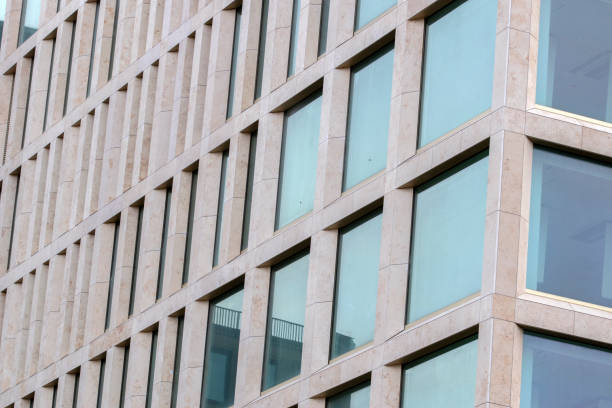 istock Close Up Windows New Conrad Building At Amsterdam The Netherlands 1371817129