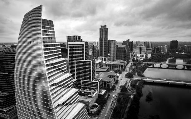istock Modern Futuristic American Skyline 1371820713