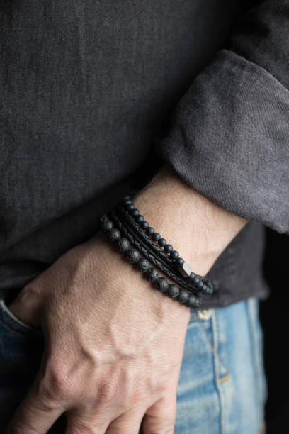 istock man with a stylish bracelet on his wrist 1371820977