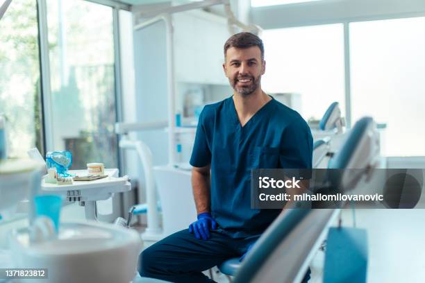 He Loves Making His Clients Happy Stock Photo - Download Image Now - Dentist, Dental Health, Doctor