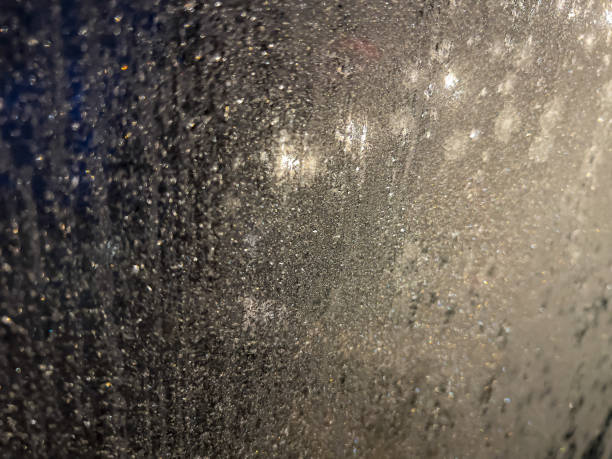 istock View of a frozen window. 1371828692