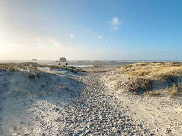 Strand von St. Peter Ording nach einer Sturmflut