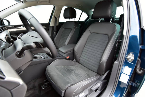istock Front seats of a passenger car 1371835971