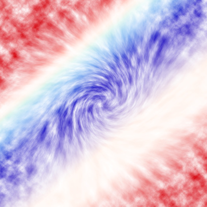 Abstract patriotic red white and blue blur tie dye background for party celebration, voting, July poster, memorial, labor day, watercolor pattern, independence, and president election