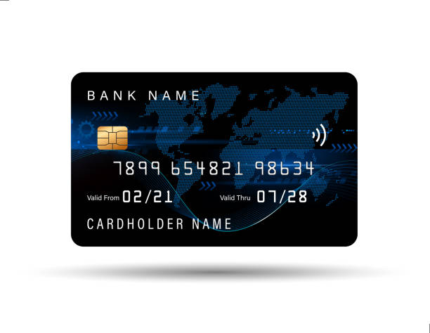 credit card template credit card template mockup design credit card stock illustrations