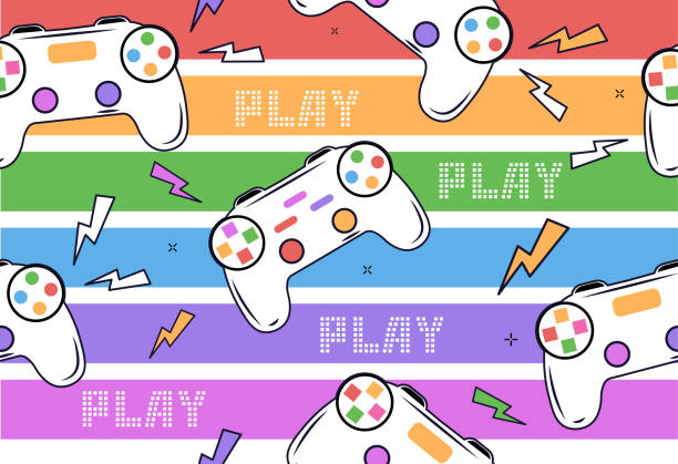 4,200+ Gaming Controller Pattern Stock Illustrations, Royalty-Free ...
