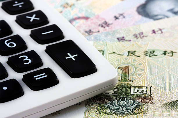 istock Calculator and Chinese currency 137187201