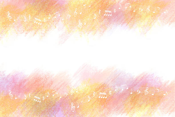 istock Watercolor touch background with musical notes and pastel colors 1371875654