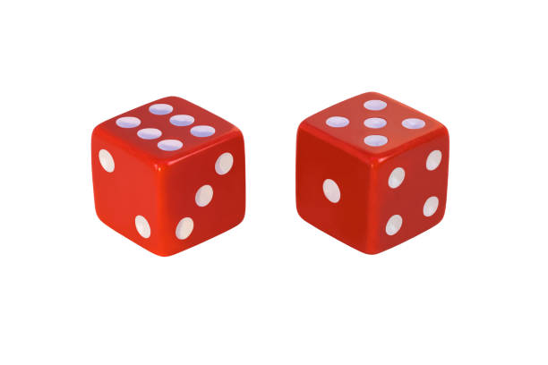 Two Red 1,100+ Dice Red Two Objects Chance Stock Photos, Pictures & Royalty ...