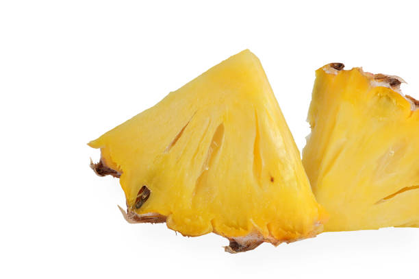 istock Pineapple with slices isolated on white background with copy space. 1371885147