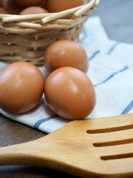 istock Fresh brown eggs, food, cooking ingredients 1371886331