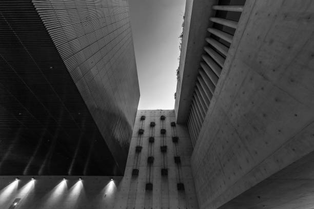 istock Exterior of modern architecture. Building abstract background 1371892845