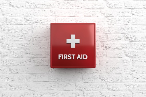 Isolated First Aid box