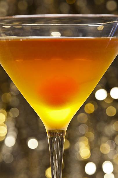 istock The image of a single Rob Roy Cocktail 137189731