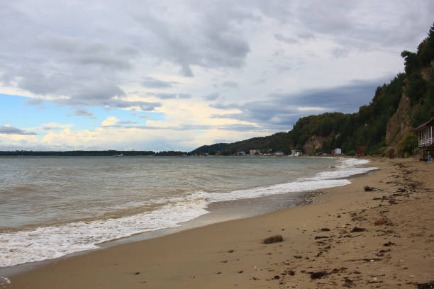 istock Sandy beach in the Pitsunda Bay in Abkhazia 1371908357