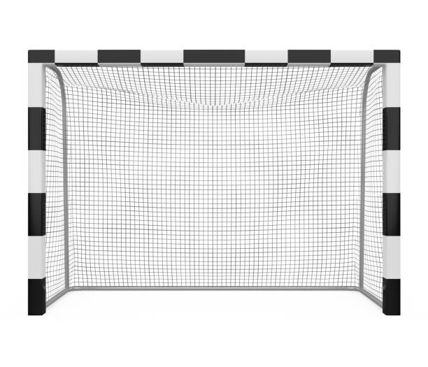 istock Soccer Goal Post Isolated 1371909782