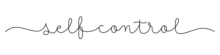 Fancy Lettering Self Control Selfcontrol Black Calligraphy Banner Stock Illustration - Download ...