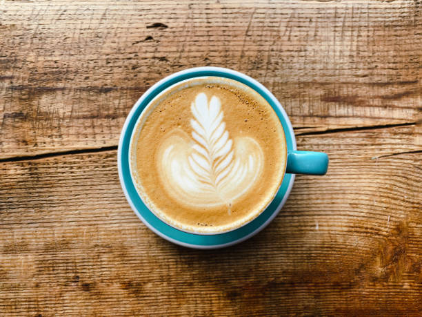istock A cup of coffee latte On a wooden table 1371915368