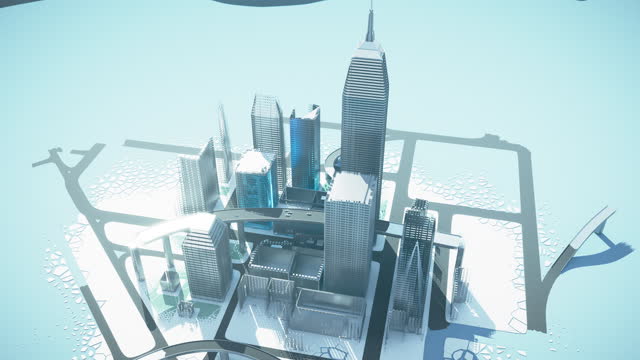 Digitally generated emerging city, perfectly usable for all kinds of topics related to the construction industry, as well as city life and infrastructure in general.