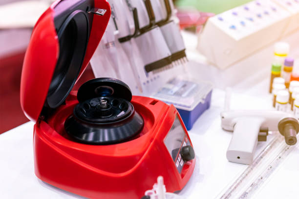 istock automatic high technology mini centrifuge machine for medicine or pharmacy industrial instrument of lab 1371919427