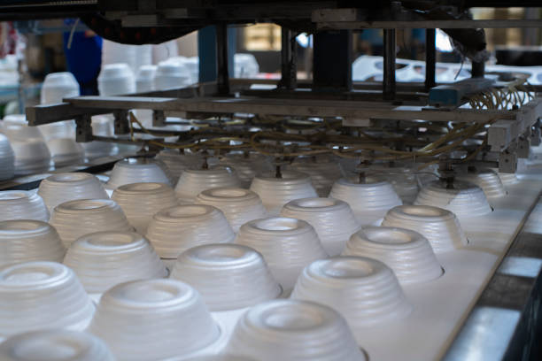Foam food bowl production line