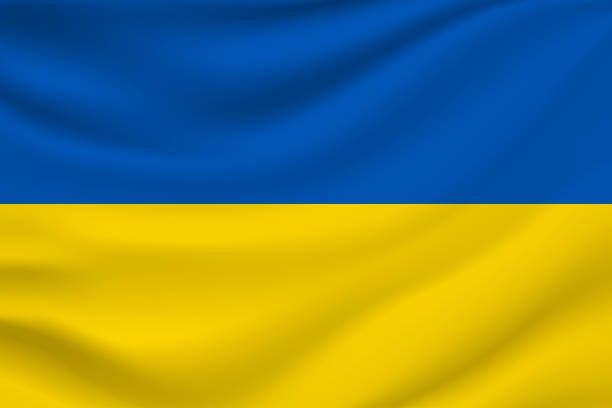 Ukraine flag. Vector Ukraine flag. Vector illustration. EPS10 ukrayna stock illustrations