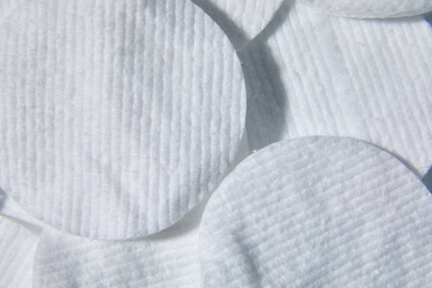 istock Flat lay macro Cotton pads, isolate, Beauty, medicine 1371925075