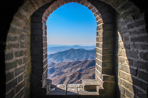 A view of the landscape from the dechine wall