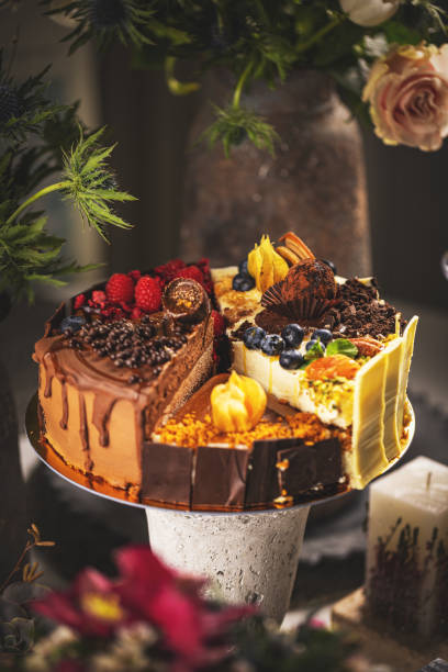 istock Assorted six different types of slice of cake 1371926783