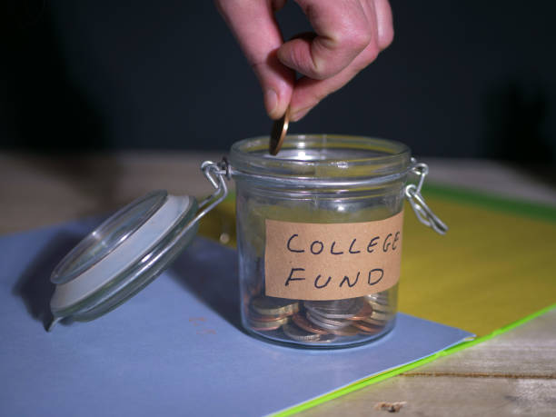 istock Student preparing for college with cash fund 1371928890
