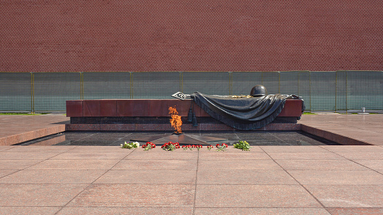 Grave of an Unknown Soldier in Moscow city, Russia