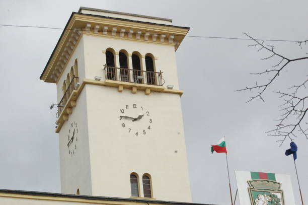 istock City Clock Tower in Europe 1371934318