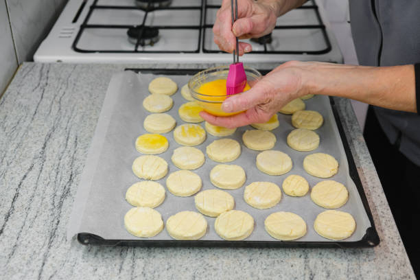 istock Making small breads. Homemade pastry. 1371934370