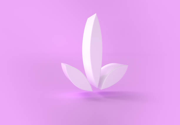 istock Leaf shape icon isolated on color background. 1371938034