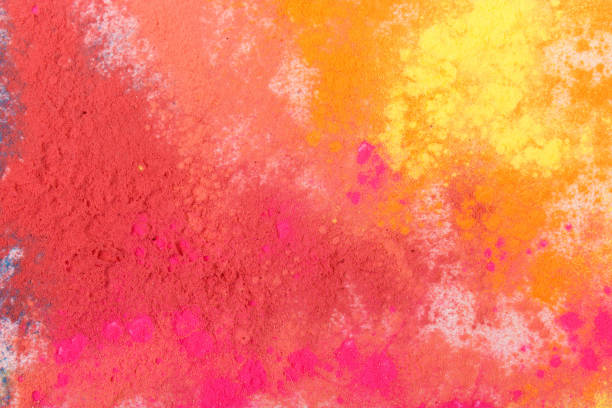 istock Freezing of colored powder explosions isolated on a white background 1371938628