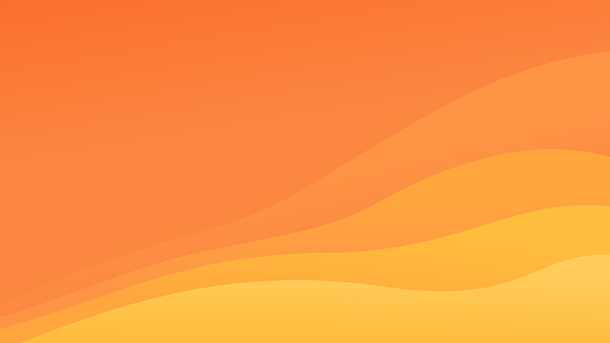 Orange abstract wave background presentation template