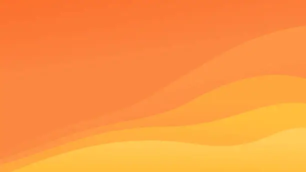 Vector illustration of Orange presentation template background