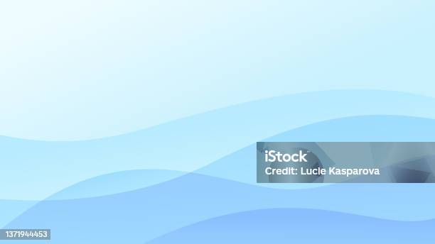 Sfondo Onda Astratta Blu - Immagini vettoriali stock e altre immagini di Sfondi - Sfondi, Onda, Motivo a onde