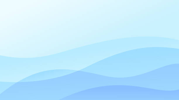 ilustrações de stock, clip art, desenhos animados e ícones de blue abstract wave background - water ocean