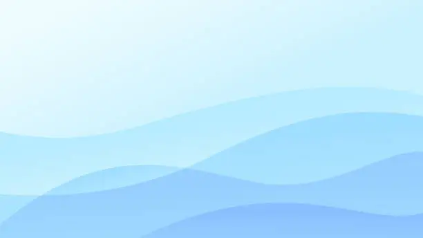 Vector illustration of Blue abstract wave background