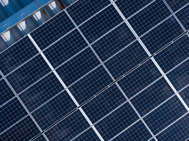 istock Closeup of solar panels, renewable and clean energy source. Modern technology to generate electricity. Environmental friendly. Concept of electric power industry, environment. 1371946940